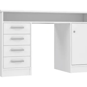 Baacwood Skrivbord 126 cm Vit - Möbler Utförsäljning
