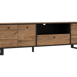 Donmills Tv-bänk 180 cm Brun/Svart - Möbler Populärt val