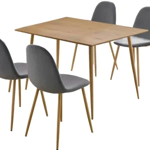 Premium Oktoos Matgrupp 120 cm Grå/Natur - Möbler