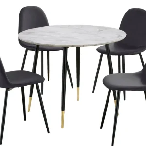 Oktoos Matgrupp 100 cm Antracit/Vit - Möbler Billigare