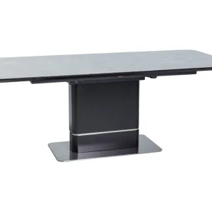Psyri Förlängningsbart Matbord 160 cm Keramik/Grå/Svart - Möbler Fri frakt