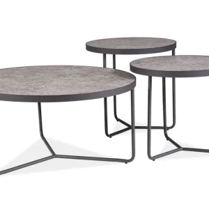 Sista chansen Marore Satsbord Runt Grå/Svart - Möbler