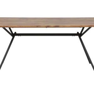 Katham Matbord 160 cm Natur/Svart - Möbler Erbjudande