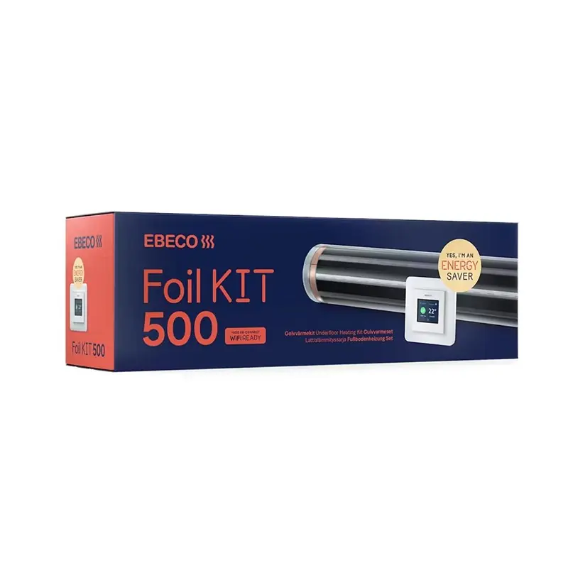 Kompletteringssats Ebeco Foil Kit 500 för Trä- & Laminatgolv 43 cm 10 m2 Snabb leverans