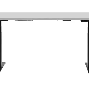 Kampanj Belluton Skrivbord 130 cm Elektriskt Justerbart Grå/Svart - Möbler