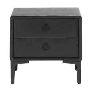 Köp nu Sezanne Sängbord 44 cm Konstläder/Svart - Möbler