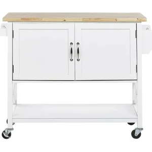 Melesse Serveringsvagn 102 cm Vit - Möbler Expressleverans