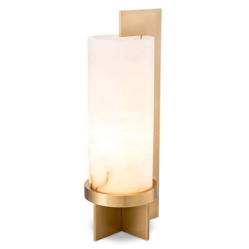 Erbjudandepris Bordslampa Eichholtz Atilla 114934 Antik Mässing/Alabaster