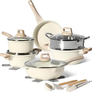 Rea Granitkokkärlsset med ångkokare – 15 delar, non-stick