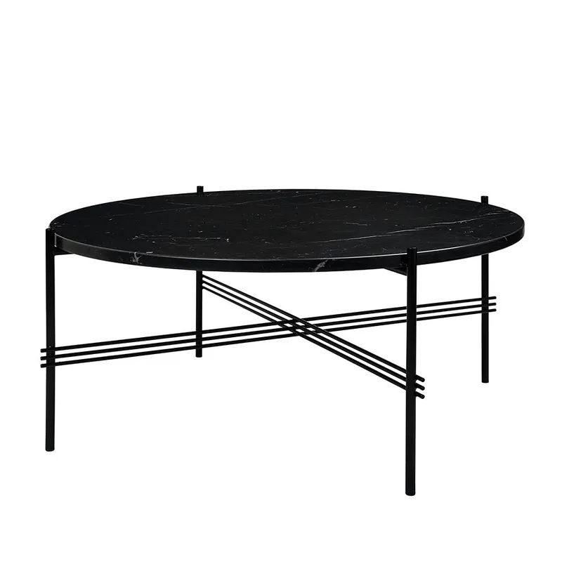 TS Soffbord 80 cm, Svart / Svart Marquinamarmor Kundfavorit