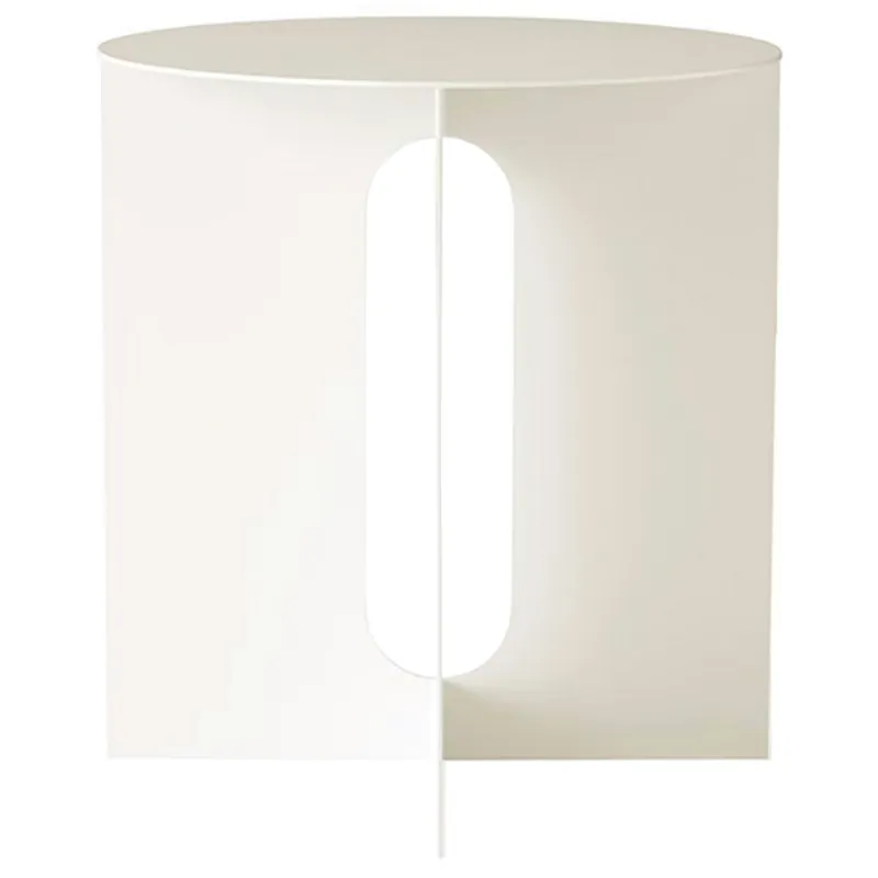 Androgyne Sidobord Ø40 cm, Vit Sista chansen