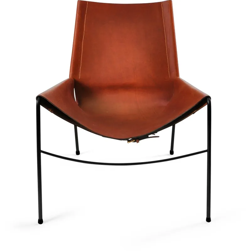 Begränsat erbjudande November Chair Black Frame, Leather, Cognac