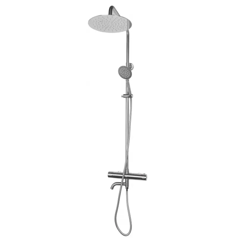 Takduschset Strand Stainless Titan TI-511WE med Badkarsblandare 160 cc Endast denna vecka