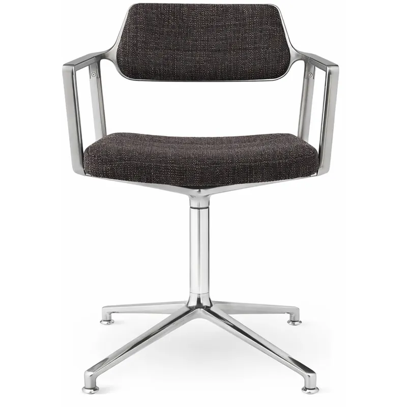 453 Snurrstol Med Fötter, Polerat Aluminium / Tide Handla nu