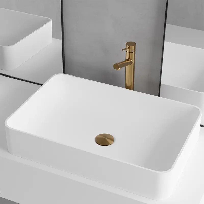 Utförsäljning Tvättställ Scandtap Solid S2 Solid Surface 580 mm
