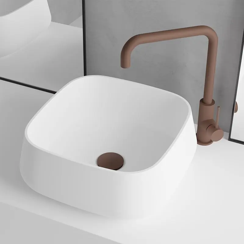 Begränsad tid Tvättställ Scandtap Solid S3 Solid Surface 380x380 mm
