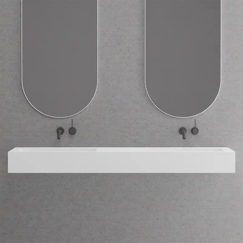 Tvättställ Scandtap Solid SW5 Solid Surface 1400 mm Outlet
