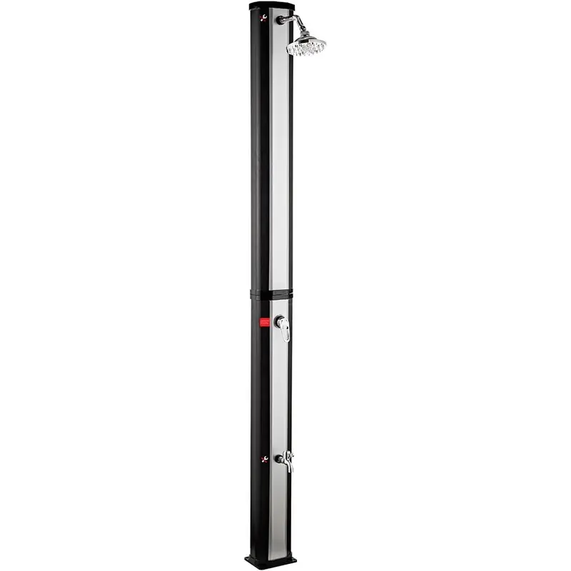 Billigare Utedusch Demerx Sunny 30 Split Soluppvärmd Svart