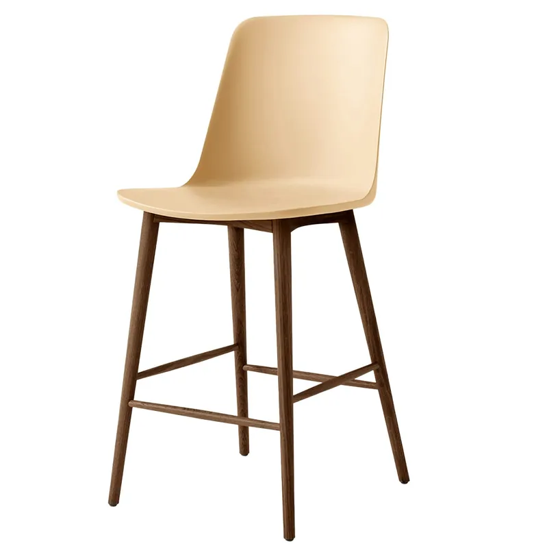 Reapris Rely HW128 Högt Ryggstöd 65 cm, Lackerad Valnöt / Beige Sand