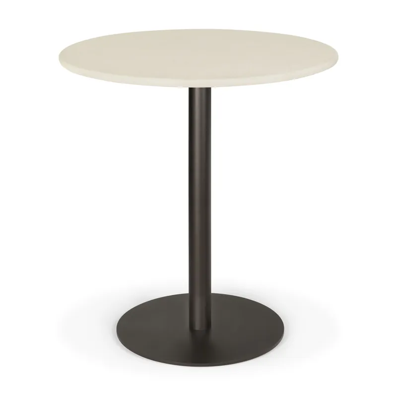 Blend Bord Ø70 cm, Mörk Brons / Microcement Off-white Populärt val