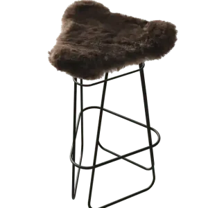 Billigare Iceland Barpall 82 cm, Svart / Shorn Brown