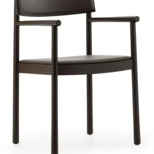 Timb Stol Med Armstöd, Brun / Ultra Leather Chocolate I lager