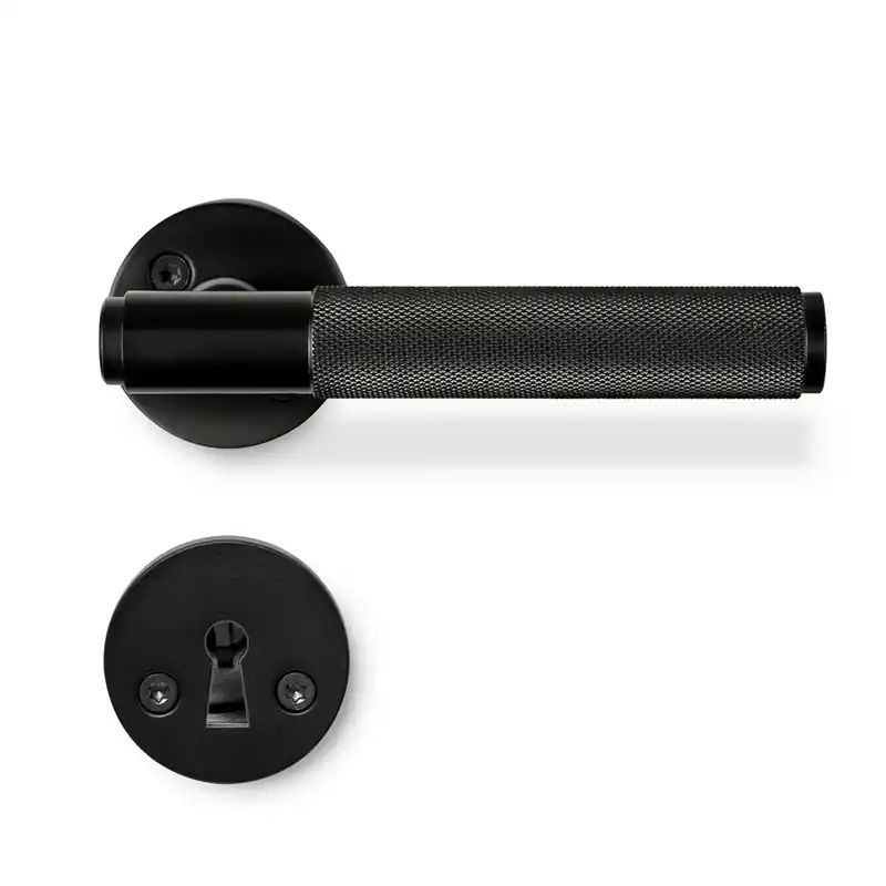 Outlet Dörrhandtag Beslag Design Riff Mattsvart