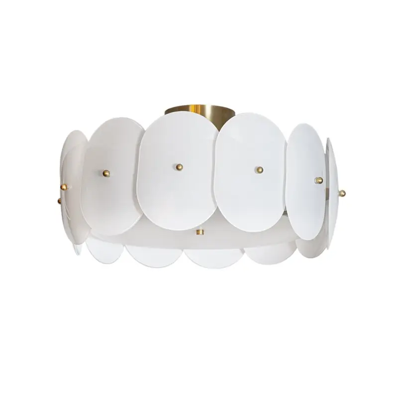 Plafond By Rydéns Omlott Ø53 cm Vit/Mässing E27 Begränsat erbjudande