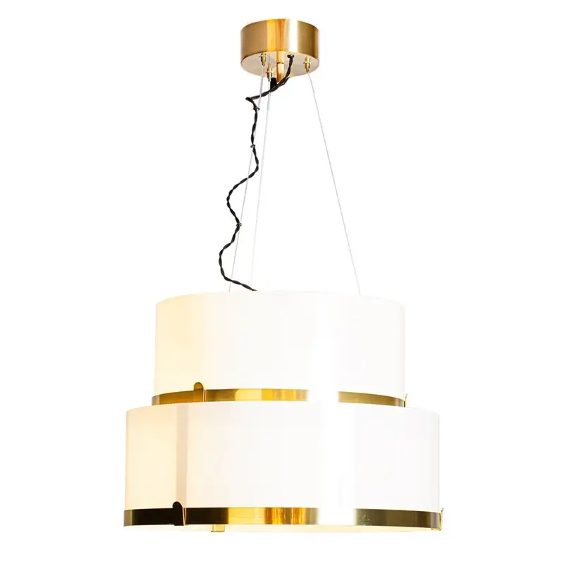 Taklampa By Rydéns Marcel Ø50 cm Vit/Mässing E27 Fri frakt
