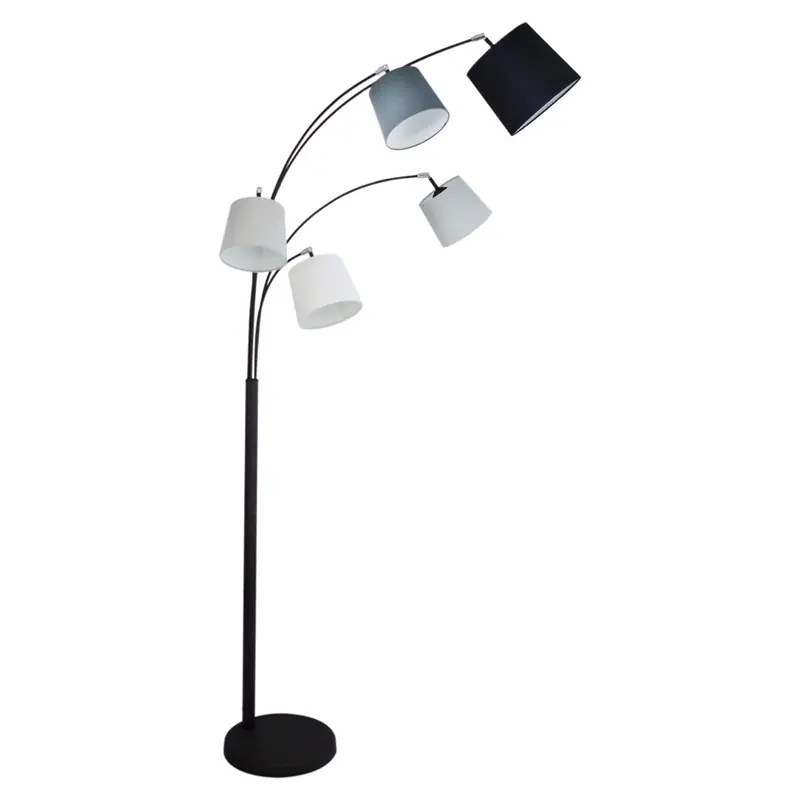 Endast denna vecka Golvlampa By Rydéns Foggy 5-låg H200 cm Sandsvart E14