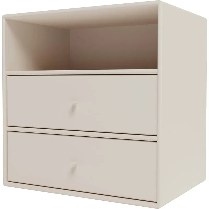 I lager Mini 1006 Hylla Med Två Lådor, Clay