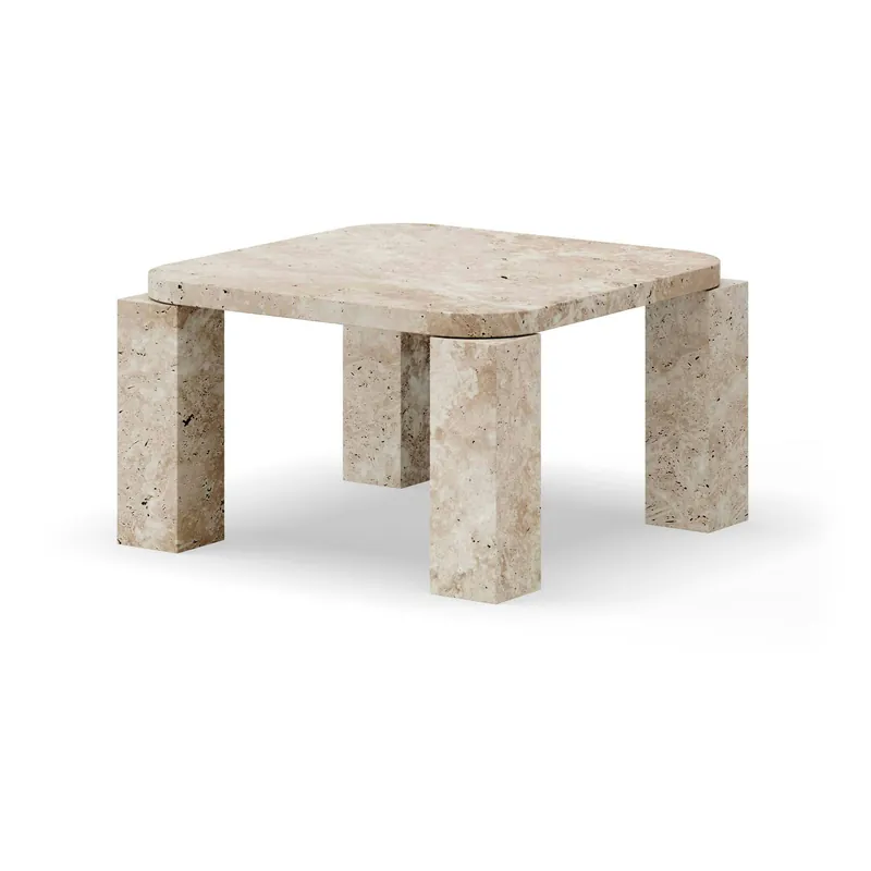 Atlas Soffbord 60x60 cm, Unfilled Travertine Nedsatt pris