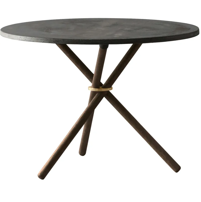 Beställ idag Daphne Soffbord 65 cm, Mörk Betong / Mörk Ek