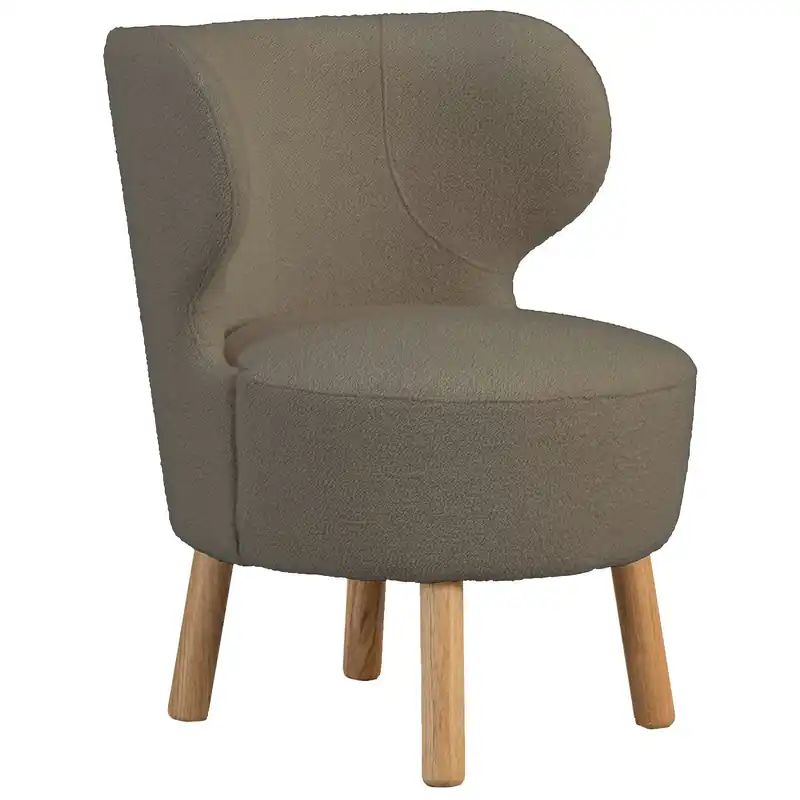Cute Fåtölj Bouclé, Taupe Utförsäljning