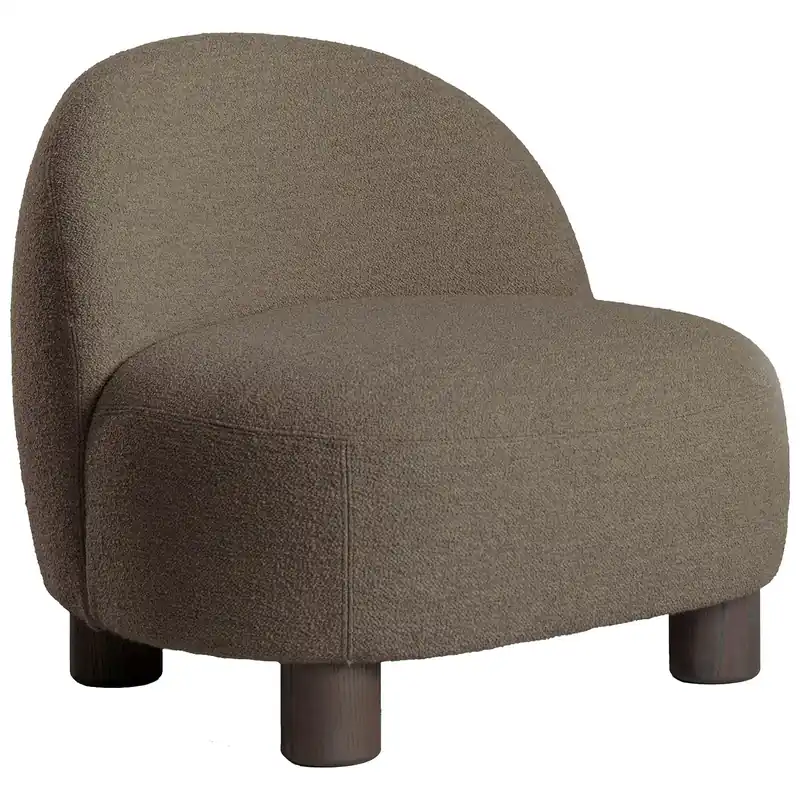 Karla Fåtölj Bouclé, Taupe Kundfavorit
