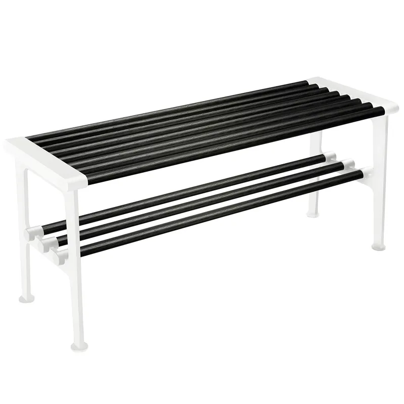 Nostalgi Bänk 100 cm, Svartbetsad Ek / Vit Begränsad tid