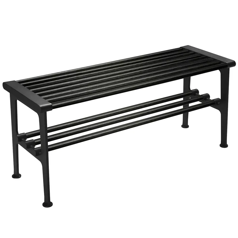 Nostalgi Bänk 100 cm, Svartbetsad Ek / Svart Reapris
