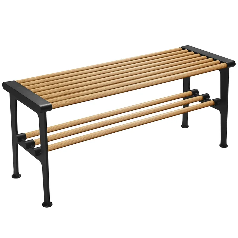 Nostalgi Bänk 100 cm, Ek / Svart Kampanj
