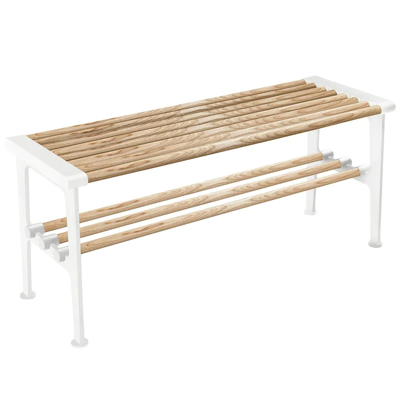 Nostalgi Bänk 100 cm, Ask / Vit Utförsäljning