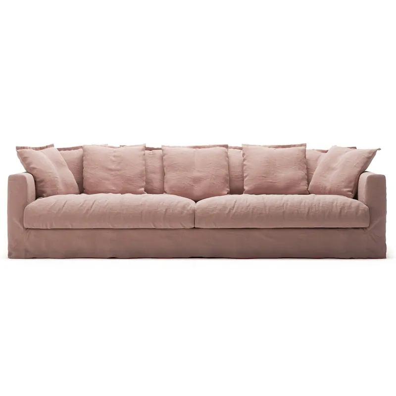 Klädsel Till Le Grand Air 4-sitssoffa Linne, Tender Blush Billig