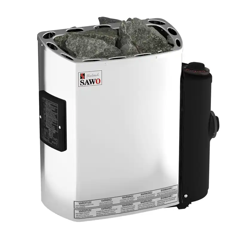 Elektriskt Bastuaggregat SAWO Rostfri Mini 3,6 kW NB Premium 3P-1P Populär