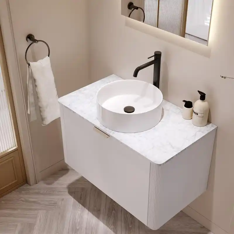 Outlet Tvättställsskåp Nooli Living Dvala 810 mm Vit