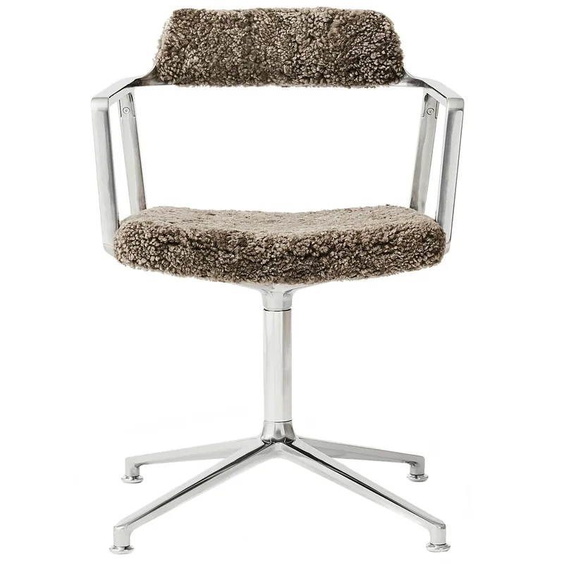 452 Snurrstol, Curly Edition, Fårskinn Kundfavorit
