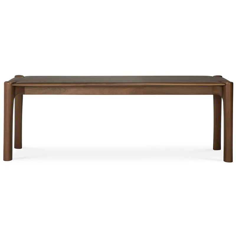 Billig PI Bänk Mörkbetsad Teak, 126 cm