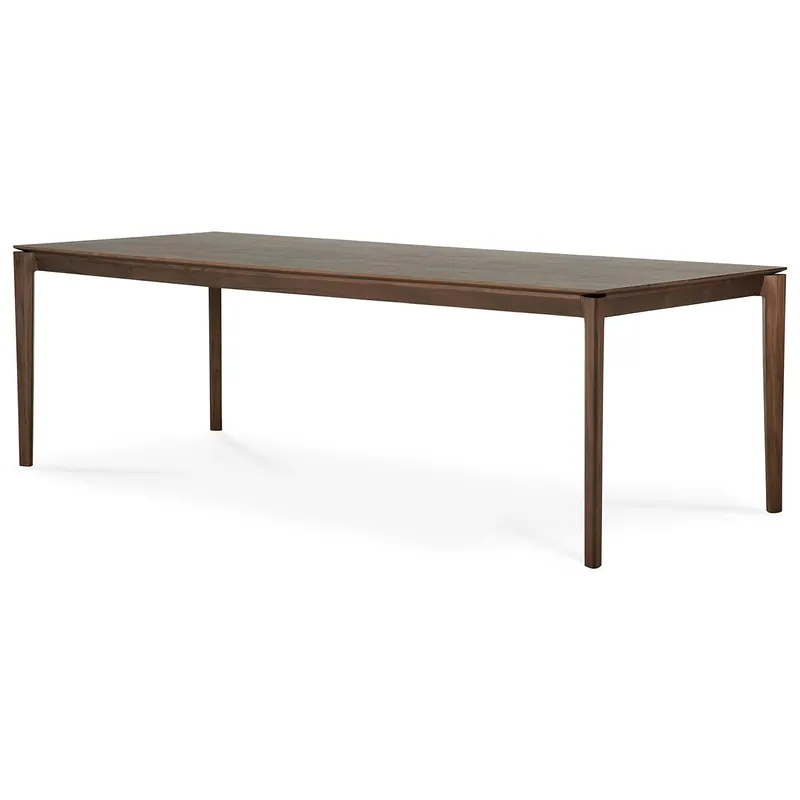 Billig Bok Matbord Mörkbetsad Teak, 100x240 cm