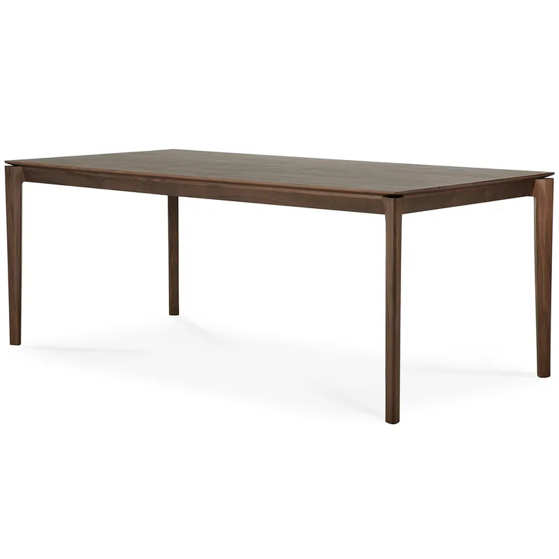 Reapris Bok Matbord Mörkbetsad Teak, 95x200 cm