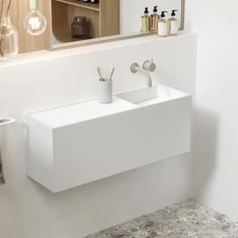 Kampanj Tvättställ Copenhagen Bath Modul 80 LR-H Solid Surface 800 mm