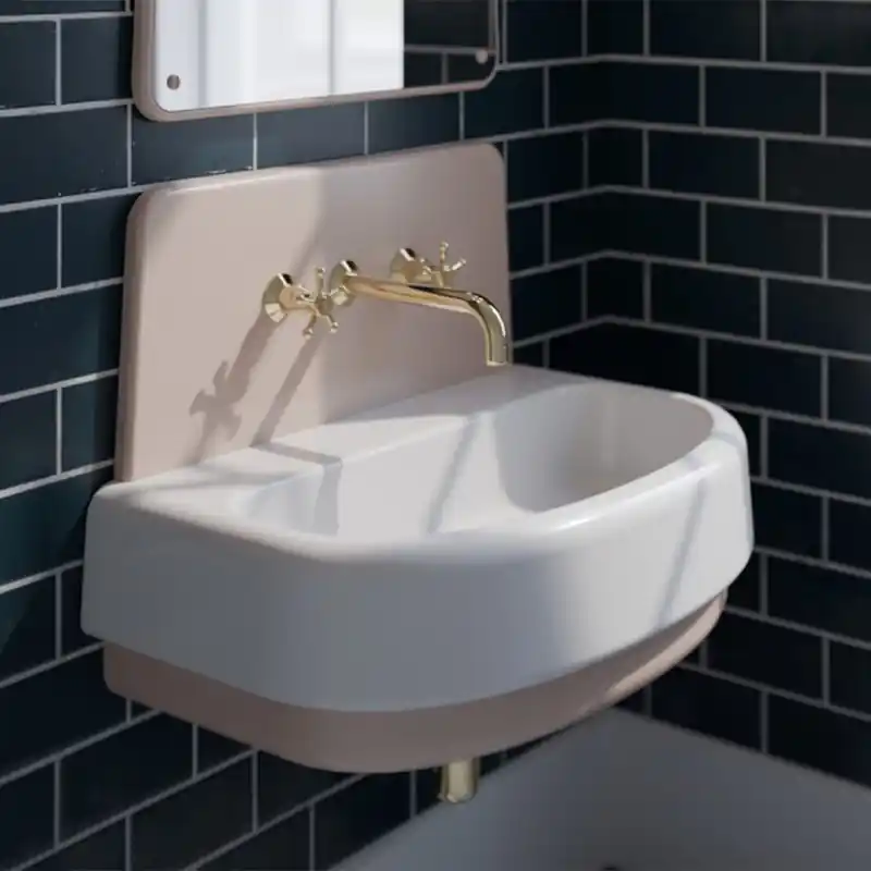 Tvättställ Copenhagen Bath Heritage Greige Solid Surface 700 mm Billigare