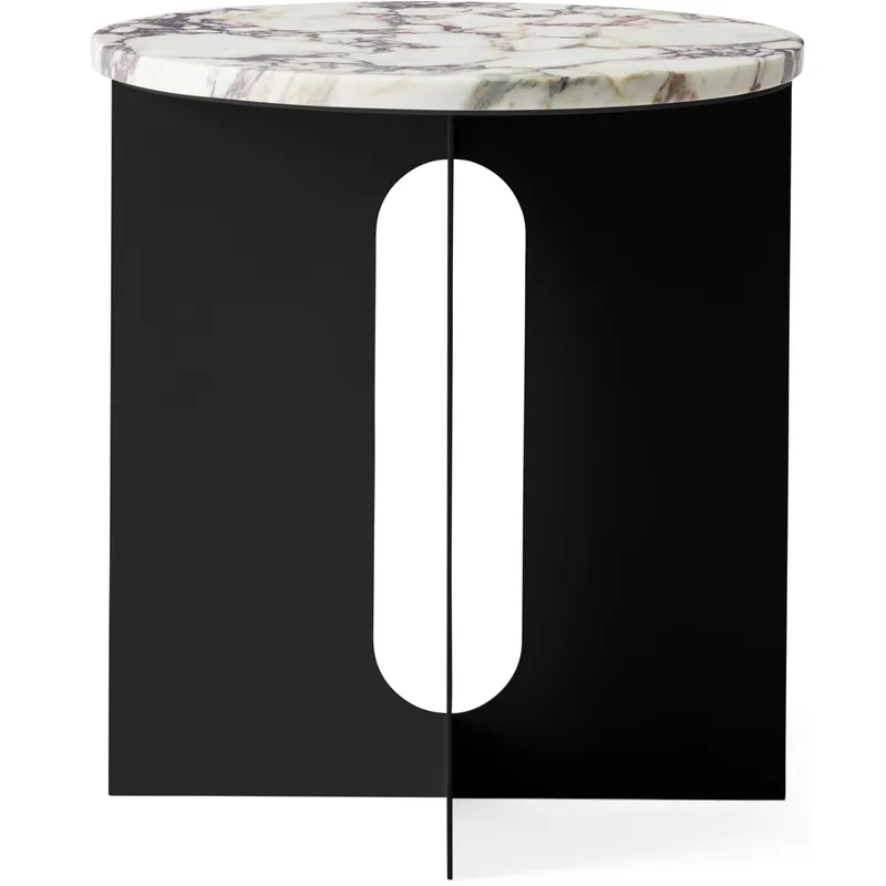 Androgyne Sidobord, Svart / Viola Marmor Kundfavorit