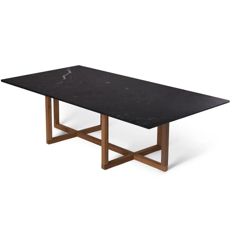 Ninety Large Soffbord 140x70x40 cm, Smoked Oak/Nero Marquina Nedsatt pris